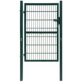 vidaXL 2D vrata za ogradu (jednostruka) zelena 106 x 190 cm | shoptok.hr