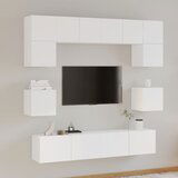 The Living Store Komplet TV omaric 8-delni bel konstruiran les - Komplet TV Omaric, (21374796) | Shoptok.si