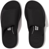 Fitflop Natikači IQUSHION CITY ADJUSTABLE WATER- RESISTANT SLIDES Črna | Shoptok.si