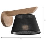  Brilagi - LED Zidno svetlo ANTHONY 1xE14/40W/230V hrast/crna | Eponuda.com