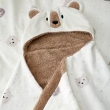 Catherine Lansfield Smeđa/krem dječja dekica s kapuljačom od mikropliša 90x125 cm Cosy Bear – | shoptok.hr
