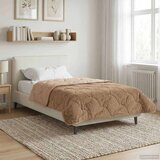  Poletna odeja Taupe 155 x 200 cm Mikrofibra in Teddy flis, (5000284613) | Shoptok.si
