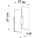  Sollux SL.0197 - Zidna svetiljka FABIANO 2xE27/15W/230V bela/hrom | Eponuda.com