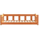 Krevet za psa Vosak smeđa 100 x 70 x 28 cm Čvrsto borovo drvo | Eponuda.ba