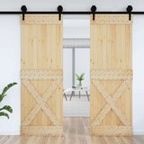  Vrata NARVIK 80 x 210 cm Čvrsta borovina (neobrađena) Prirodna | shoptok.hr