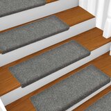 Otirači za stepenice svjetlosivi 5 kom 65x21x4 cm prošiveni | shoptok.hr