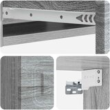 Stolna montirana na zid Siva sonoma 59 x 34,5 x 17 cm | shoptok.hr