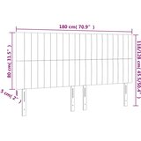 LED uzglavlje tamnozeleno 180x5x118/128 cm baršunasto | Eponuda.ba