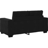  Dvodijelni set sofa s jastucima, crni baršun | Eponuda.ba
