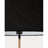 Kave Home Črna stoječa svetilka s tekstilnim senčilom (višina 160 cm) Canar – | Shoptok.si