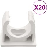 vidaXL Kanalice za kabele s kopčama Ø 20 mm 10 m PVC | shoptok.hr