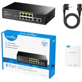 Cudy GS1010PS2 8-Port gigabit poe+ switch with 2 gigabit uplink ports and 2 gigabit sfp slot 120W | ePonuda.com