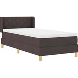  Postelja z vzmetnico Temno rjava 190 x 90 cm Poliester, (5000126847) | Shoptok.si