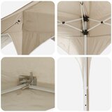  Rastezljivi šator za zabave 575 x 288 x 245 cm Krem | shoptok.hr