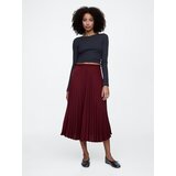 GAP Pleated satin midi skirt - Women's | ePonuda.com