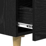 vidaXL Noćni ormar Crni hrast 40 x 40 x 66 cm Konstruirano drvo | shoptok.hr