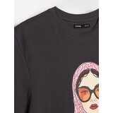 Sinsay Pamučna majica s printom | shoptok.hr