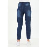 BİKELİFE Navy Blue High Waist Skinny Leg Mom Jeans. | shoptok.hr