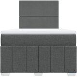  Krevet s oprugama i madracem tamnosivi 120 x 200 cm od tkanine | shoptok.hr