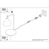 Sollux Ružičasta željezna stolna lampa sa savitljivom konstrukcijom (visina 35 cm) Zylo – | shoptok.hr
