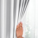 Restilo Bijela zavjesa za djelomično zamračenje od samta 140x270 cm Pleat – | shoptok.hr