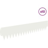  Ograda oko Travnjaka 10 pcs 103 x 20 cm metal Bijela | shoptok.hr