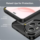 Techsuit Carbon Silicone maska za Honor 400 Pro – crna | shoptok.hr