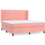 The Living Store Box spring postelja z vzmetnico roza 180x200 cm žamet - Box Spring Postelja, (21491914) | Shoptok.si