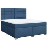 vidaXL Krevet s oprugama i madracem plavi 180x200 cm od tkanine | shoptok.hr