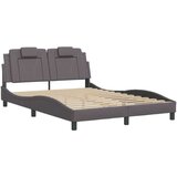  Posteljni okvir z vzglavjem siva 120x200 cm umetno usnje, (21112445) | Shoptok.si