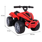 Quad na akumulator, little monster crveni | shoptok.hr