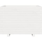  Vrtna sadilica bijela 70x70x49,5 cm od masivne borovine | shoptok.hr