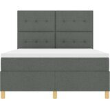  LED Box Spring Krevet Tamno siva 160 x 200 cm tkanina | shoptok.hr