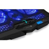 Connect IT CCP-2200-BK-Podloga za hlađenje za laptop 4x ventilatora 2xUSB crna/plava | Eponuda.com