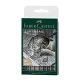 Faber-Castell Flomasteri Pitt, crno sivi, 8 komada Cijene