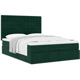  Ottoman krevet s madracima tamnozeleni 140x190 cm baršun | Eponuda.ba
