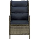 Poli 3-dijelna vrtna garnitura od poliratana s jastucima smeđa | shoptok.hr