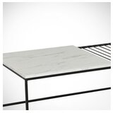 Woody Fashion Club sto Zinus, 95x43x55 cm, Bijelo-crni | Eponuda.ba