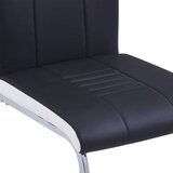 vidaXL 7-dijelni blagovaonski set od umjetne kože crni | shoptok.hr