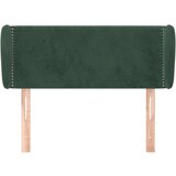  Uzglavlje s ušima tamnozeleno 83x23x78/88 cm baršunasto | shoptok.hr
