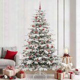 vidaXL Umjetno božićno drvce s nogom Bijelo 240 cm PE i PVC | shoptok.hr