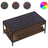  Stolić s beskonačnim LED svjetlima boja hrasta 90x50x38 cm | shoptok.hr