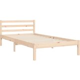 Kreveta s uzglavljem 90 x 200 cm od masivnog drva | shoptok.hr
