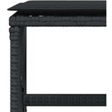 vidaXL Vrtni stolci s jastucima 4 kom crni 41x41x36 cm od poliratana | shoptok.hr