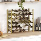  Stalak za vino za 36 boca zlatni metalni | shoptok.hr