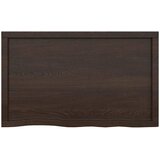  Kupaonska radna ploča tamnosmeđa 100x60x(2-6) cm tretirano drvo | shoptok.hr