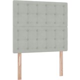  s madracem i skladištem Svijetlo siva 90 x 190 cm Baršun | shoptok.hr