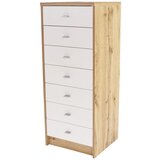 Mömax komoda 4-you new, bela, barva hrasta | Shoptok.si