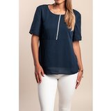 Fenzy Majica Z Okroglim Ovratnikom, Temno Modra | Shoptok.si
