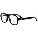Fendi Squared Black Squared Eyeglasses ONE SIZE (54) Črna/Kristalna Cene